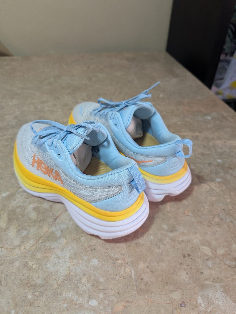 Hoka One One Bombi 8 Running Cushioned Shoes Summer Song Women's Size 7.5B - Picture 4 of 11